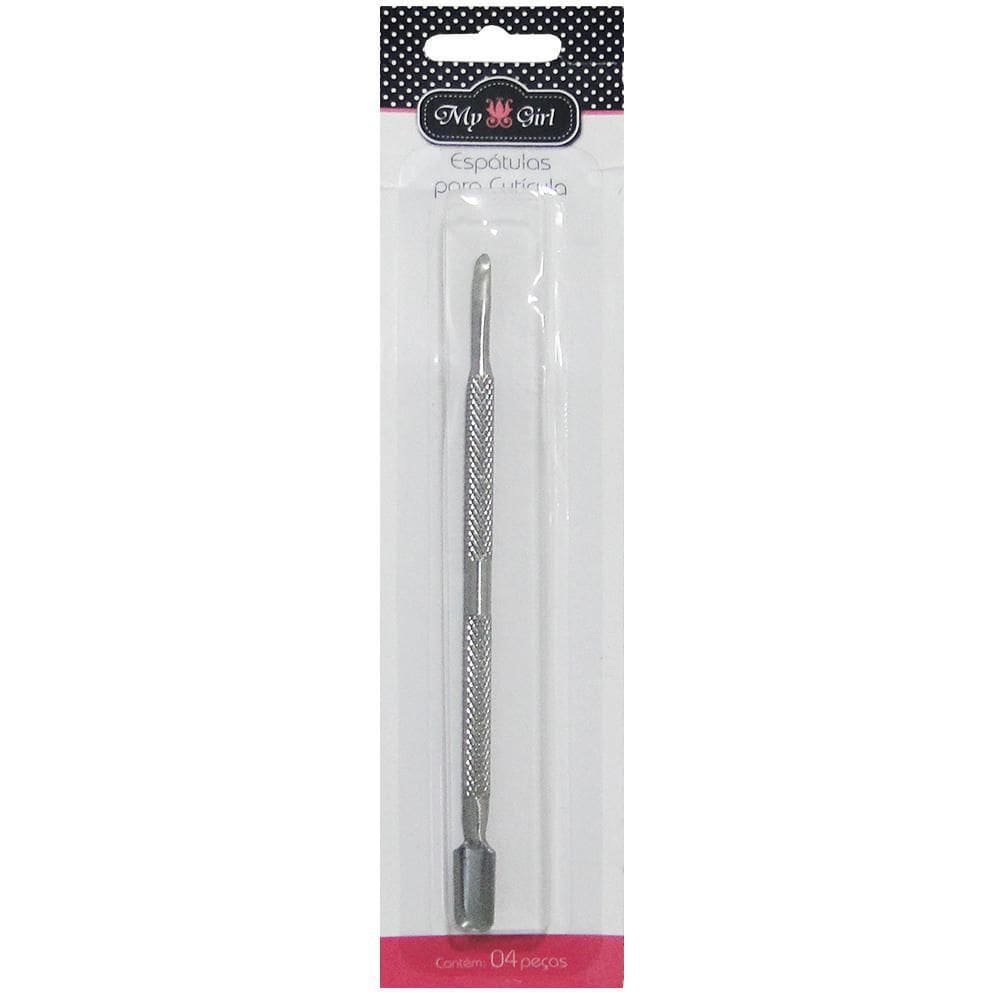 Espatula De Cuticula Dupla De Inox 13Cm Na Cartela