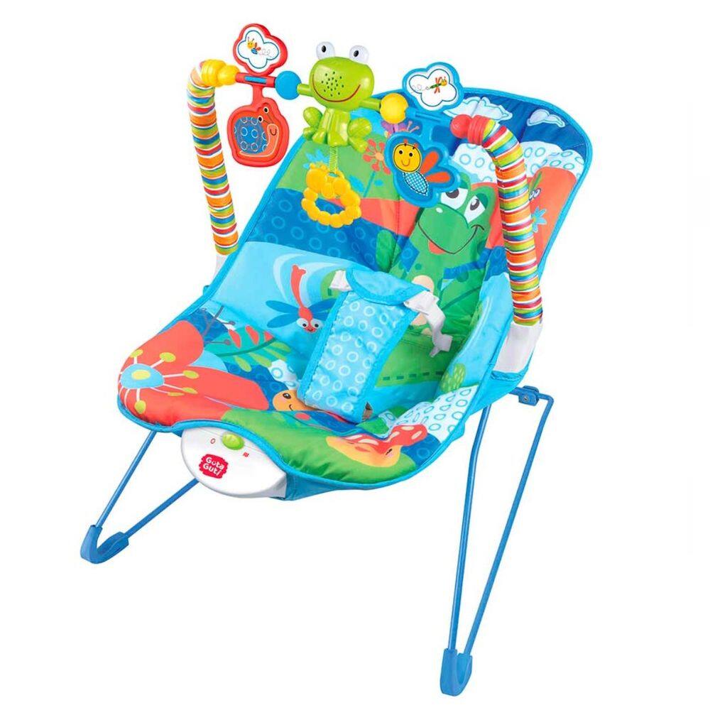 Cadeirinha Baby De Descanso Musical Vibratória Mobile Azul