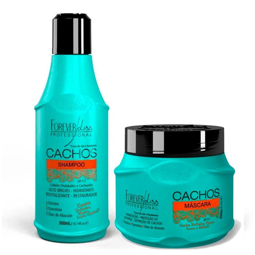 Kit Formador de Cachos Shampoo e Mascara Forever Liss