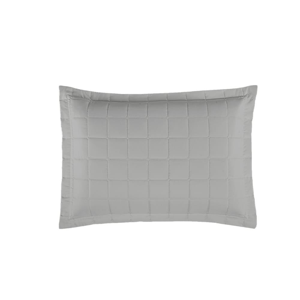 Porta Travesseiro Matelado Soft 1 Peça 100% Poliéster Cinza