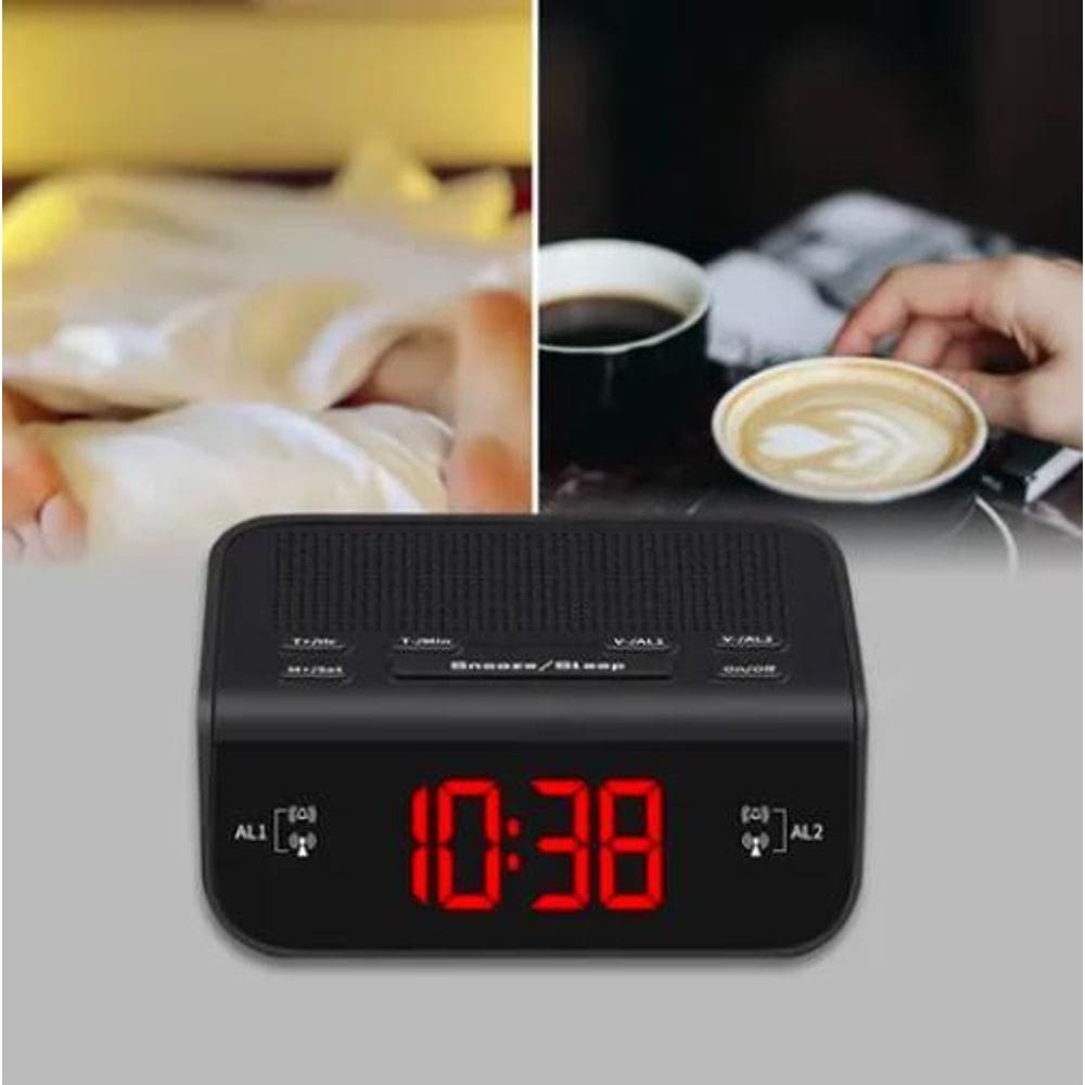 Relogio Digital Lelong 671 Bluetooth Fm Mesa Potente