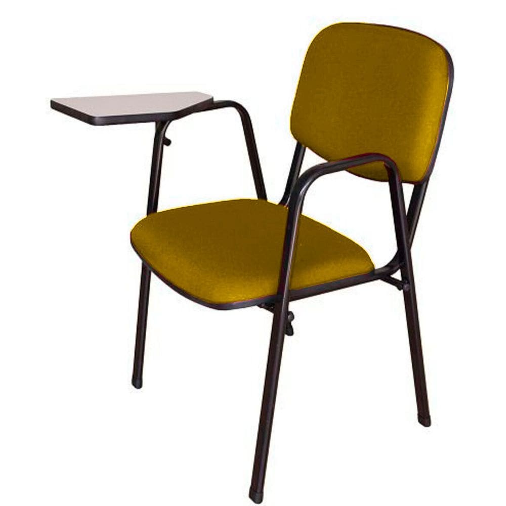 Cadeira Escolar Universitária para Auditórios Linha Hotel Amarelo