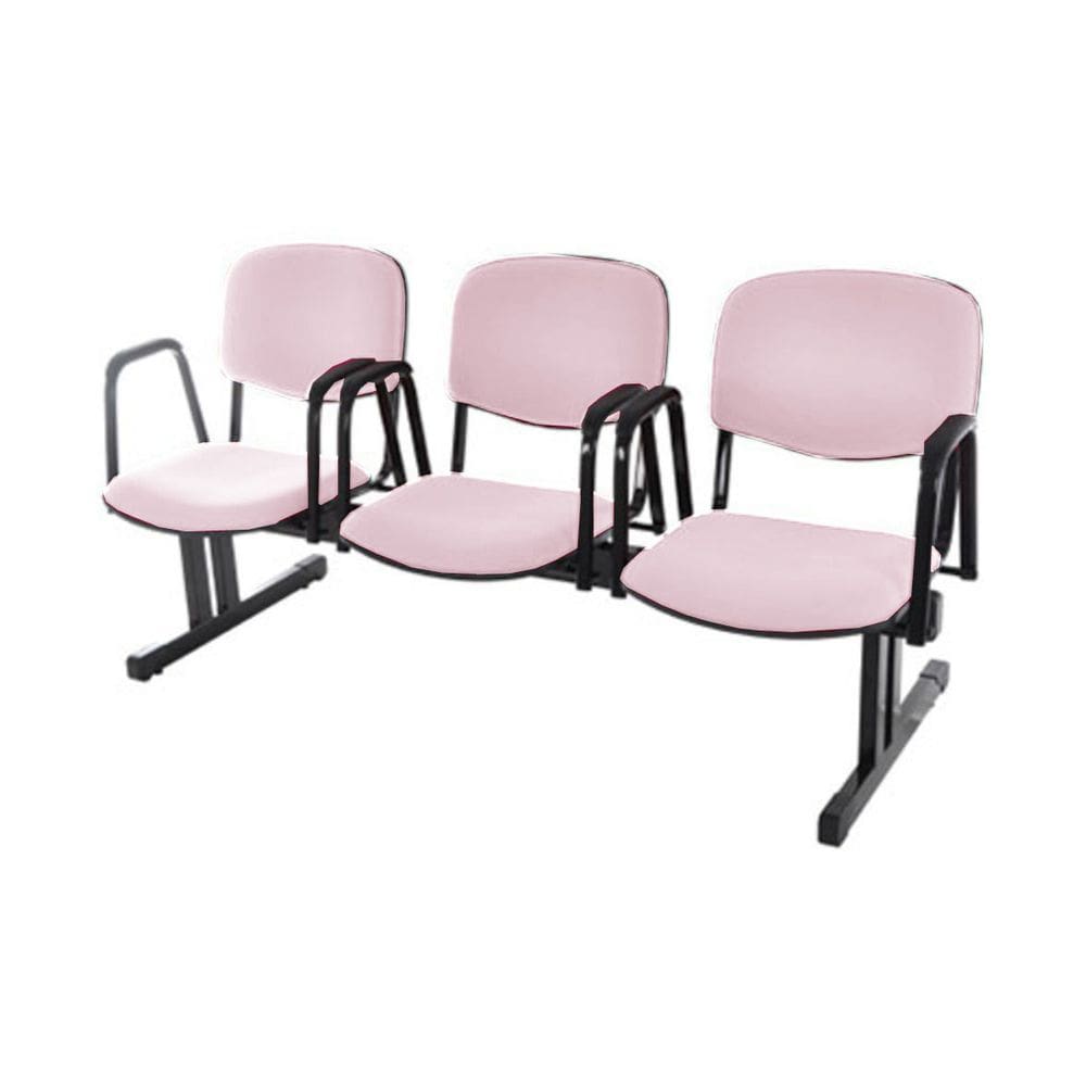 Cadeira em longarina para Igrejas e Auditórios Linha Hotel Rosa