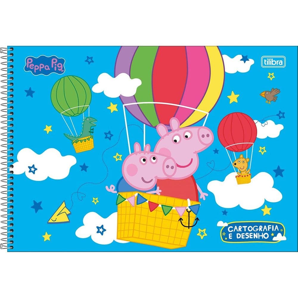 Caderno Desenho 80 Folhas Peppa Pig Tilibra 7955