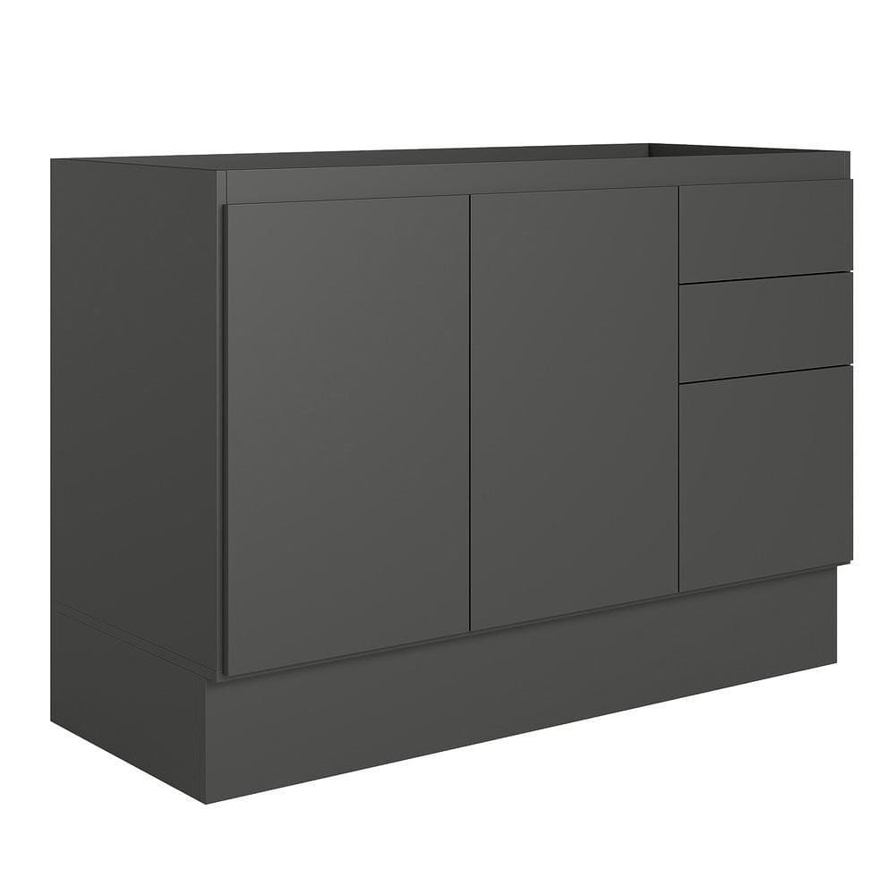 Balcão de Cozinha Acácia Touch 120cm com Rodapé e sem Tampo - Nicioli
