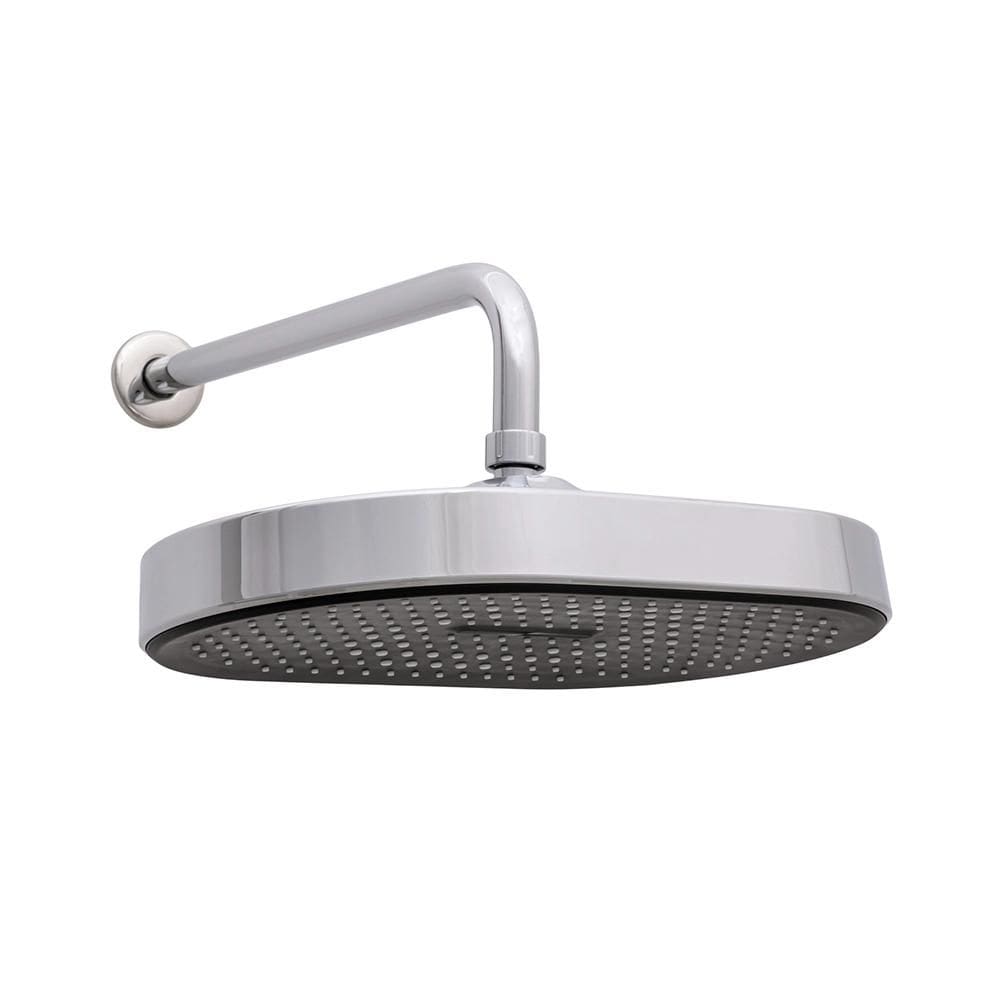 Ducha chuveiro oval de parede Muriaé Pingoo.casa - Prata