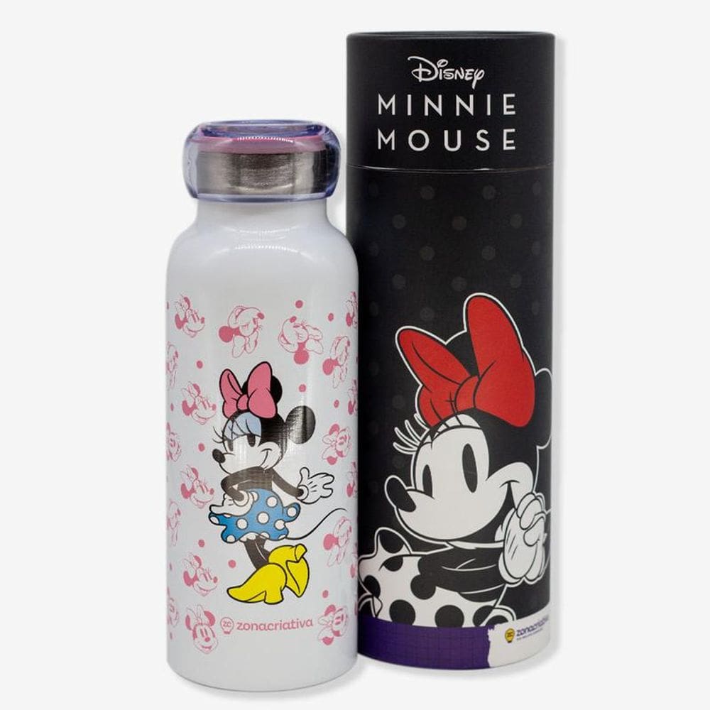 Garrafa Termica Bubble 500Ml Minnie Mouse Holografico Zc