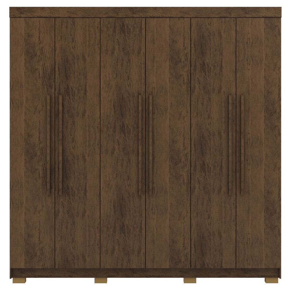 Guarda Roupa Casal 6 Portas 2G 218 cm 10037 Imbuia VLR