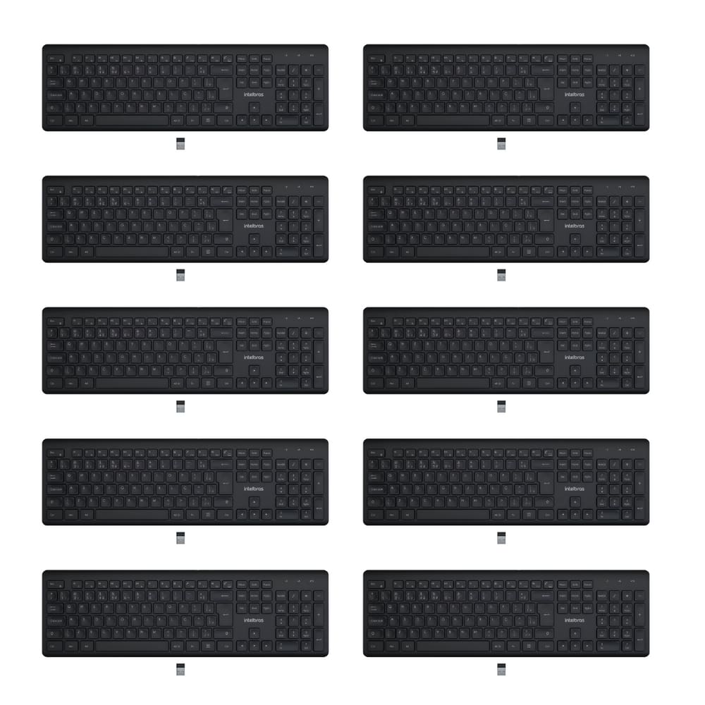 Teclado Sem Fio Intelbras TSI50 Preto - 10 Unidades