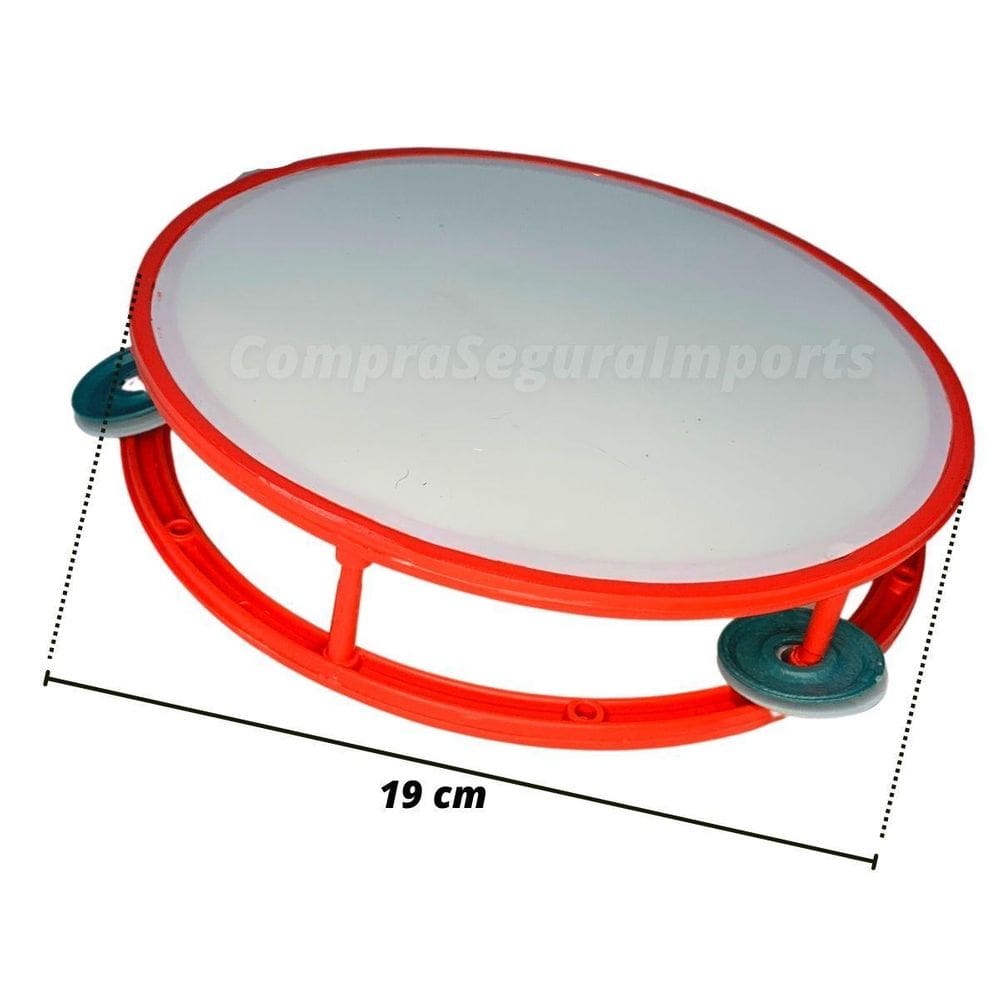 Pandeiro Infantil Pandeirinho De Brinquedo Plástico Colorido