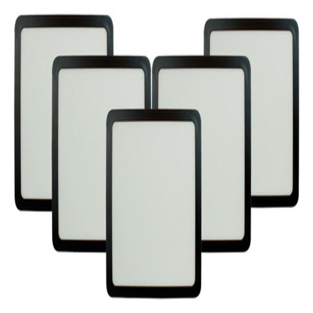 Kit 5 Painel de LED 24 W 4000k Quad Sobrepor Preto Foxlux