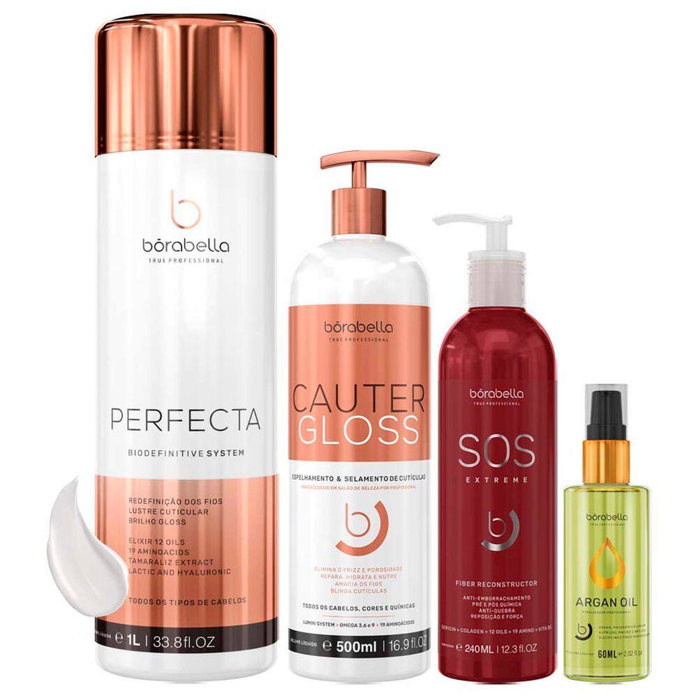 Kit Perfecta, Cauter, SOS, e Óleo de Argan Borabella