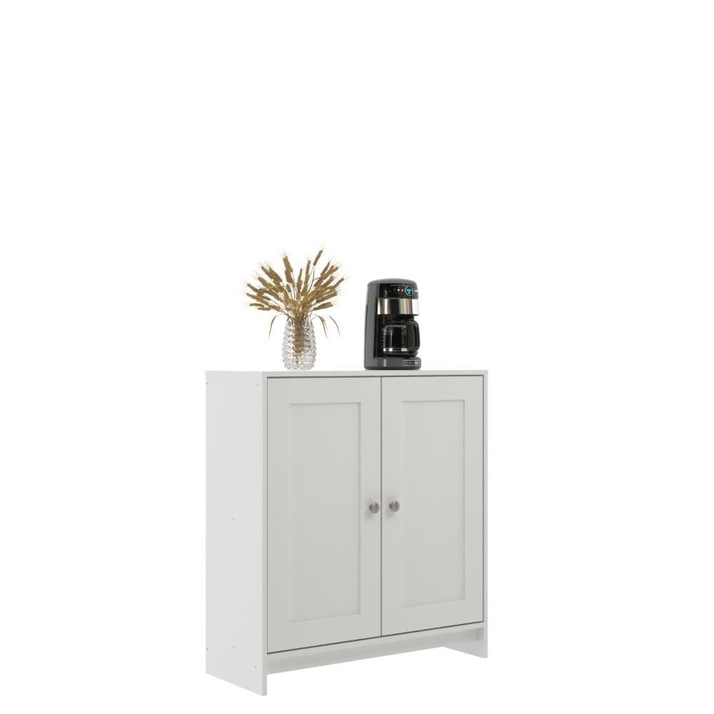 Balcão de Cozinha 2 Portas 1 Prateleira BM08 80cm Branco - Decibal