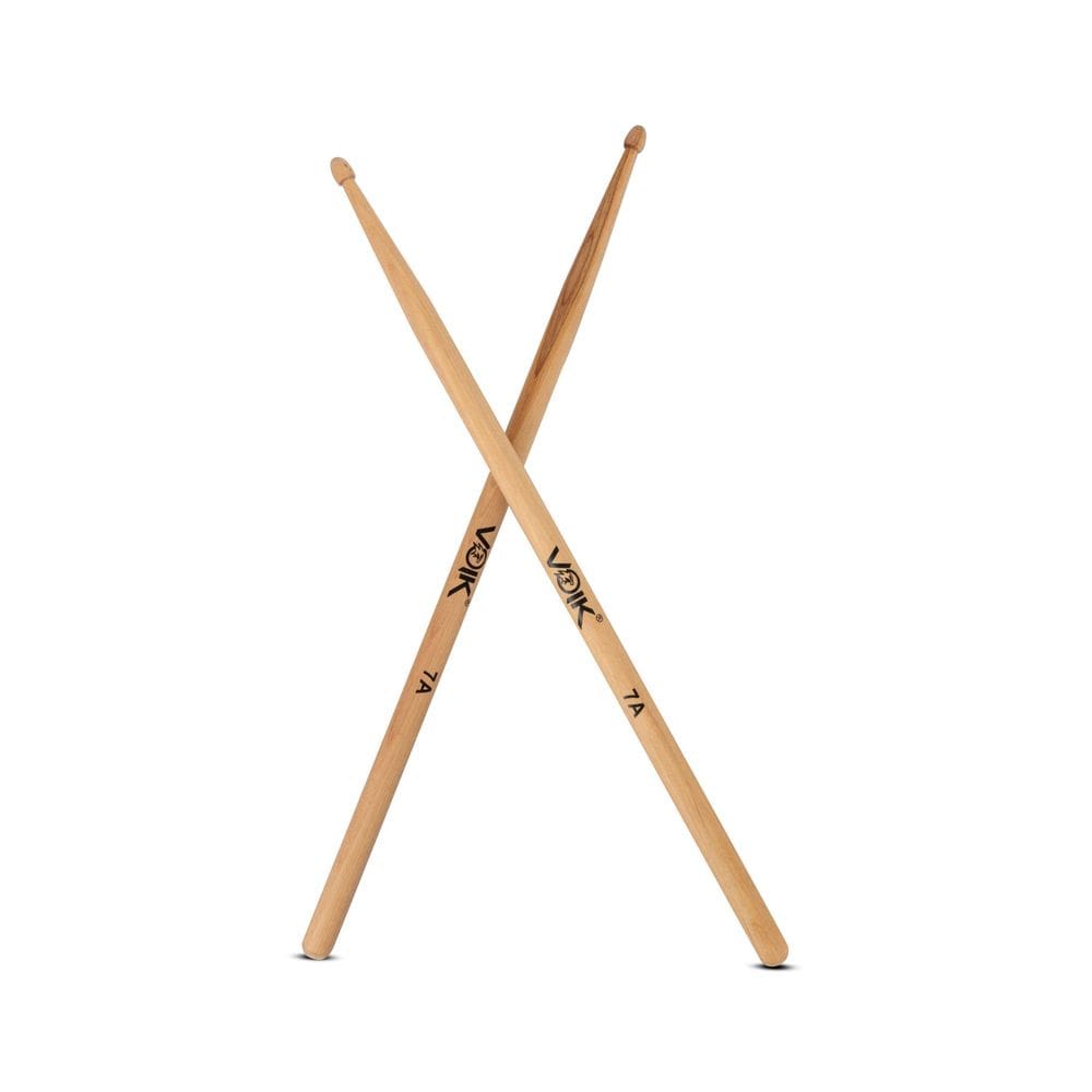 Par de Baquetas Ponta de Madeira Maple Voik 7A