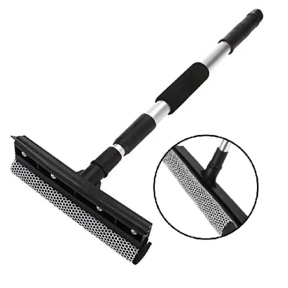 Mop Limpa Vidros Rodo Telescopico Extensivel Duplo Para Janela Sacada Lava Seca Profissional
