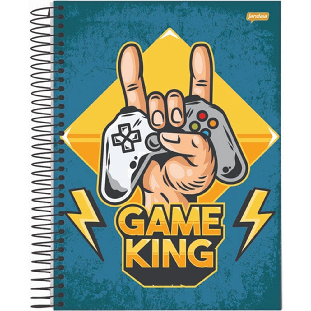 Caderno 1 Matéria 80 Folhas Player 1 Jandaia