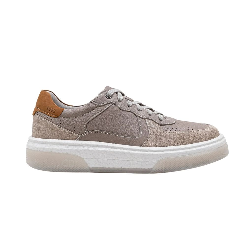 Sapatênis Democrata Casual Denim Beat Pulse Off-White
