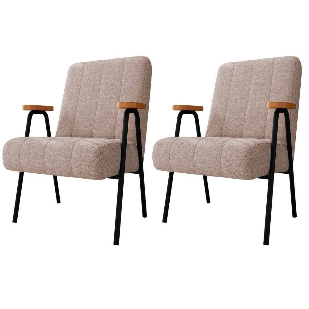 Kit 2 Poltronas para Sala e Escritório Decorativas Phoenix