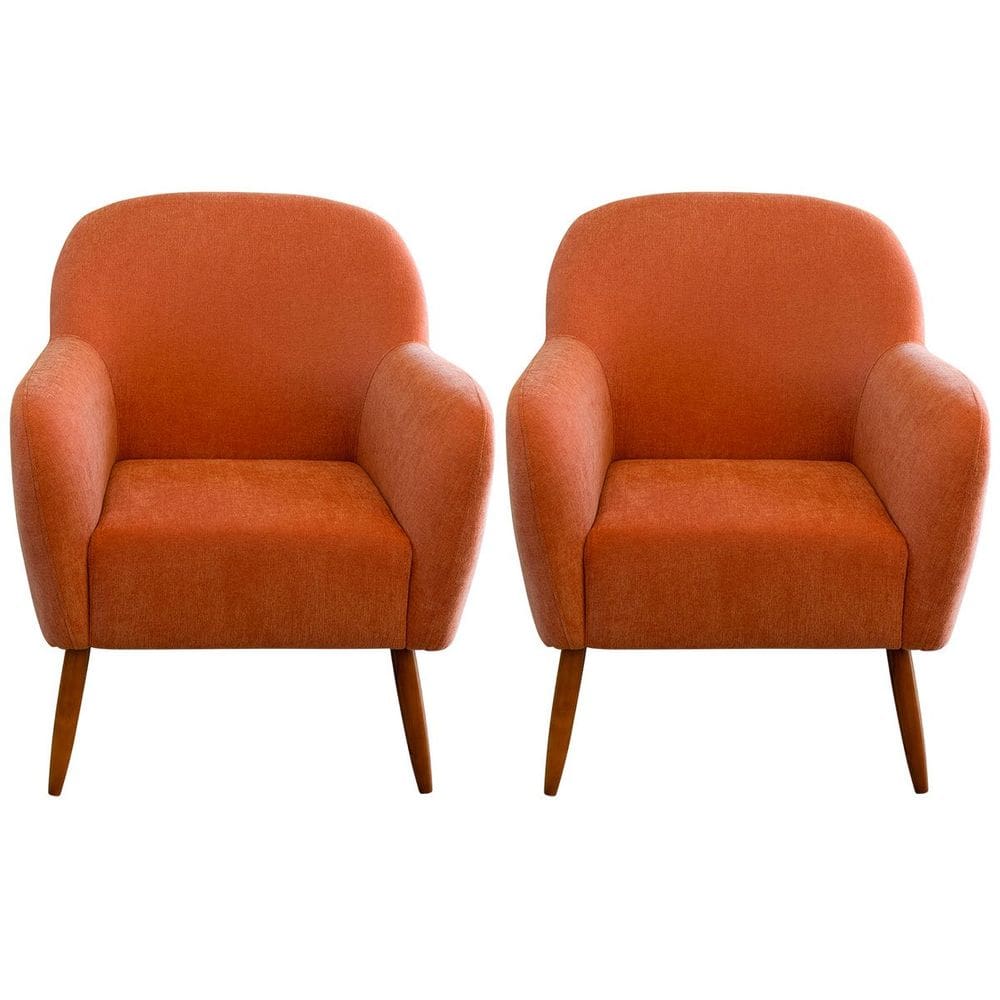 Kit 2 Poltronas para Sala Decorativas Pés Palito Lapazze