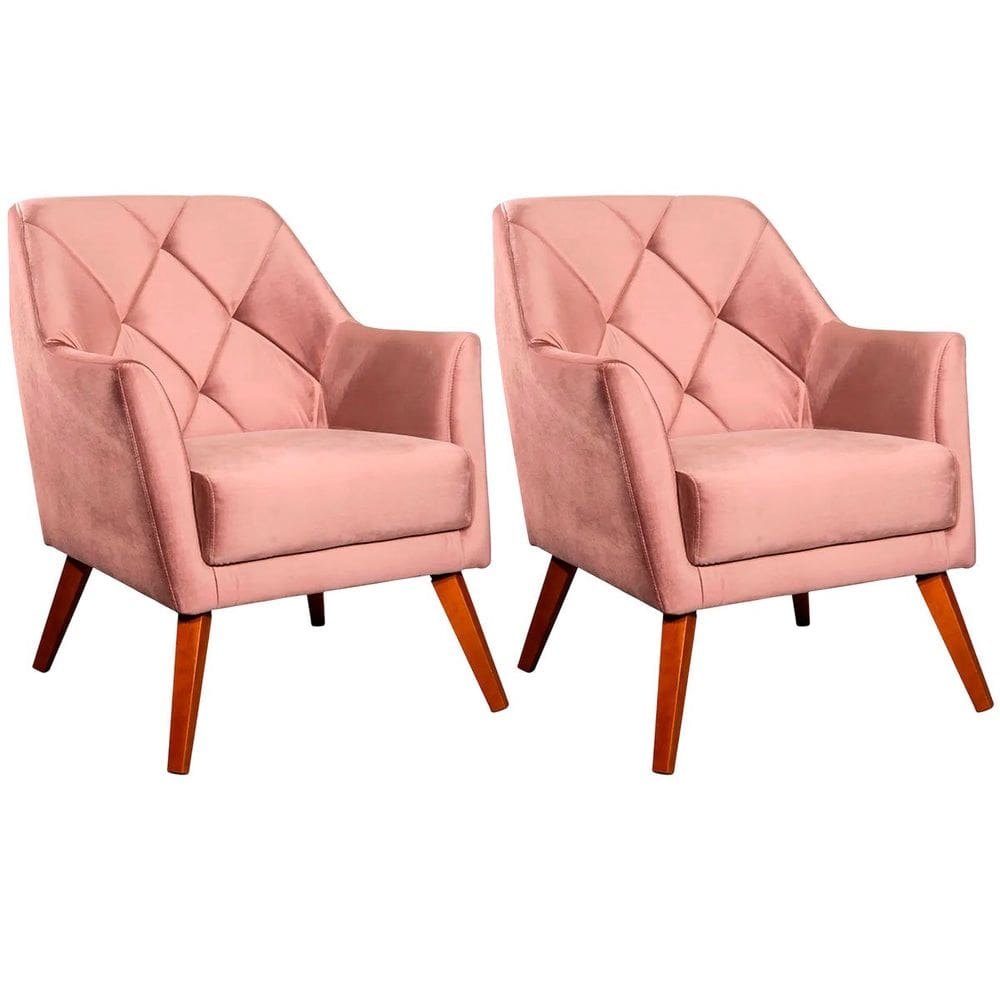 Kit 2 Poltronas para Sala e Escritório Decorativas Héstia