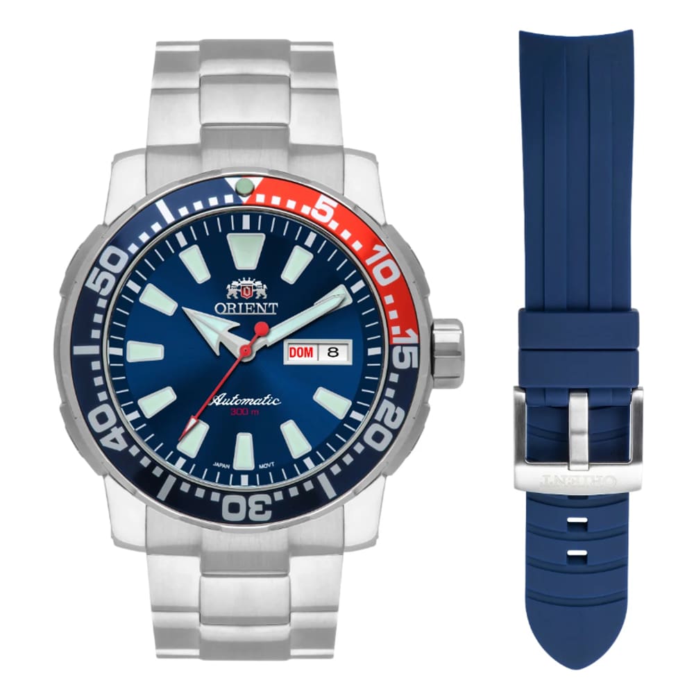 Relógio Orient Masculino Automatico Prata F49ss034 D1sx