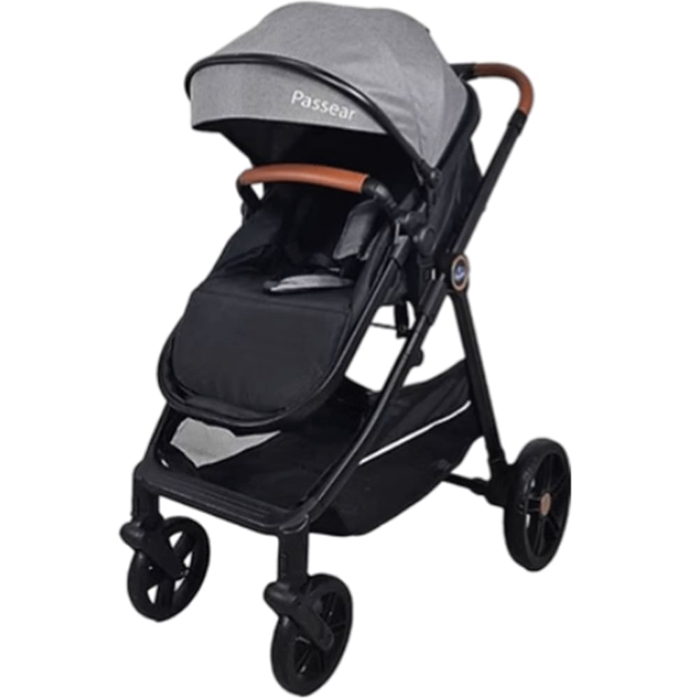 Carrinho de Bebe Passeio Moises Passear Baby Apolo 3 em 1 Cinza