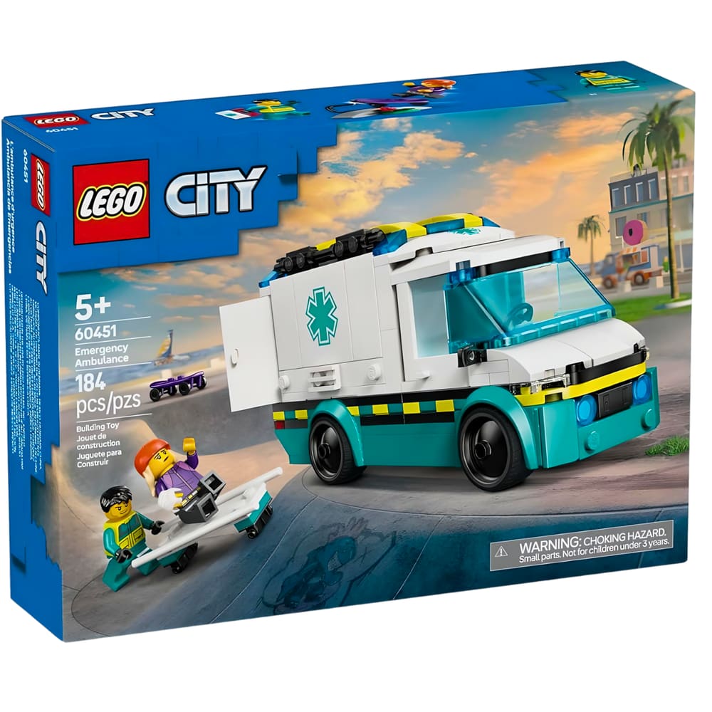 Blocos de Montar Lego City Ambulância de Emergência 60451