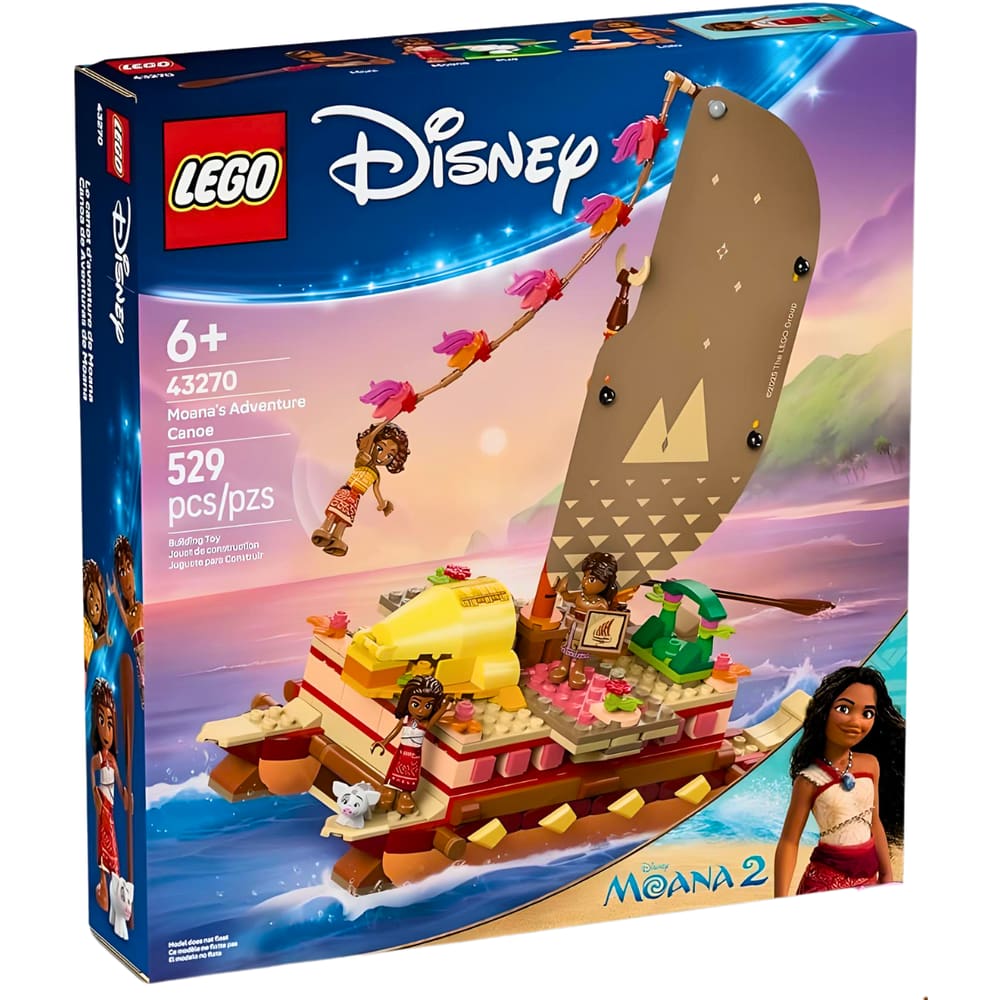 Lego Disney Canoa de Aventura da Moana 43270