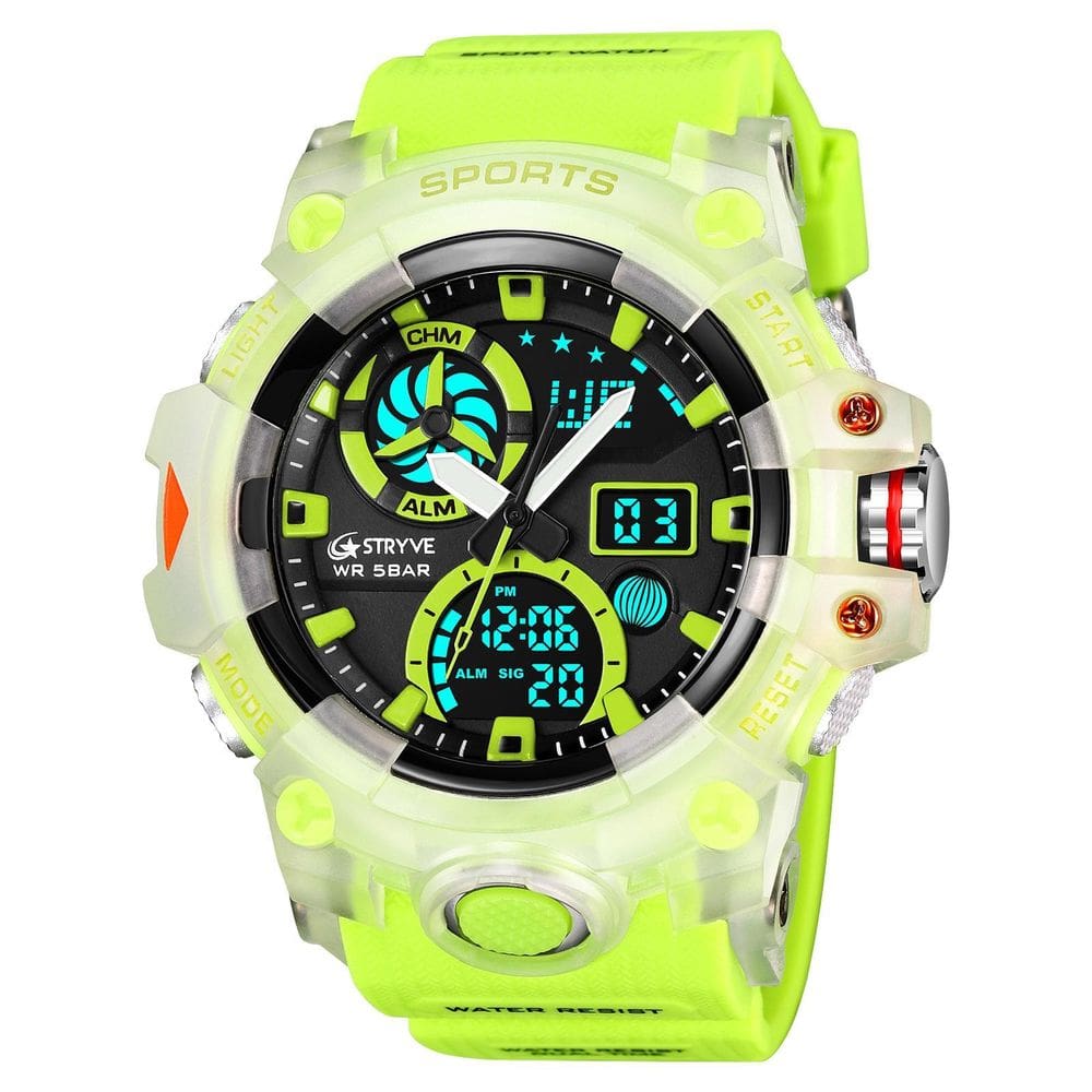 Relógio Masculino Esportivo Stryve 8027 Anadigi  Led