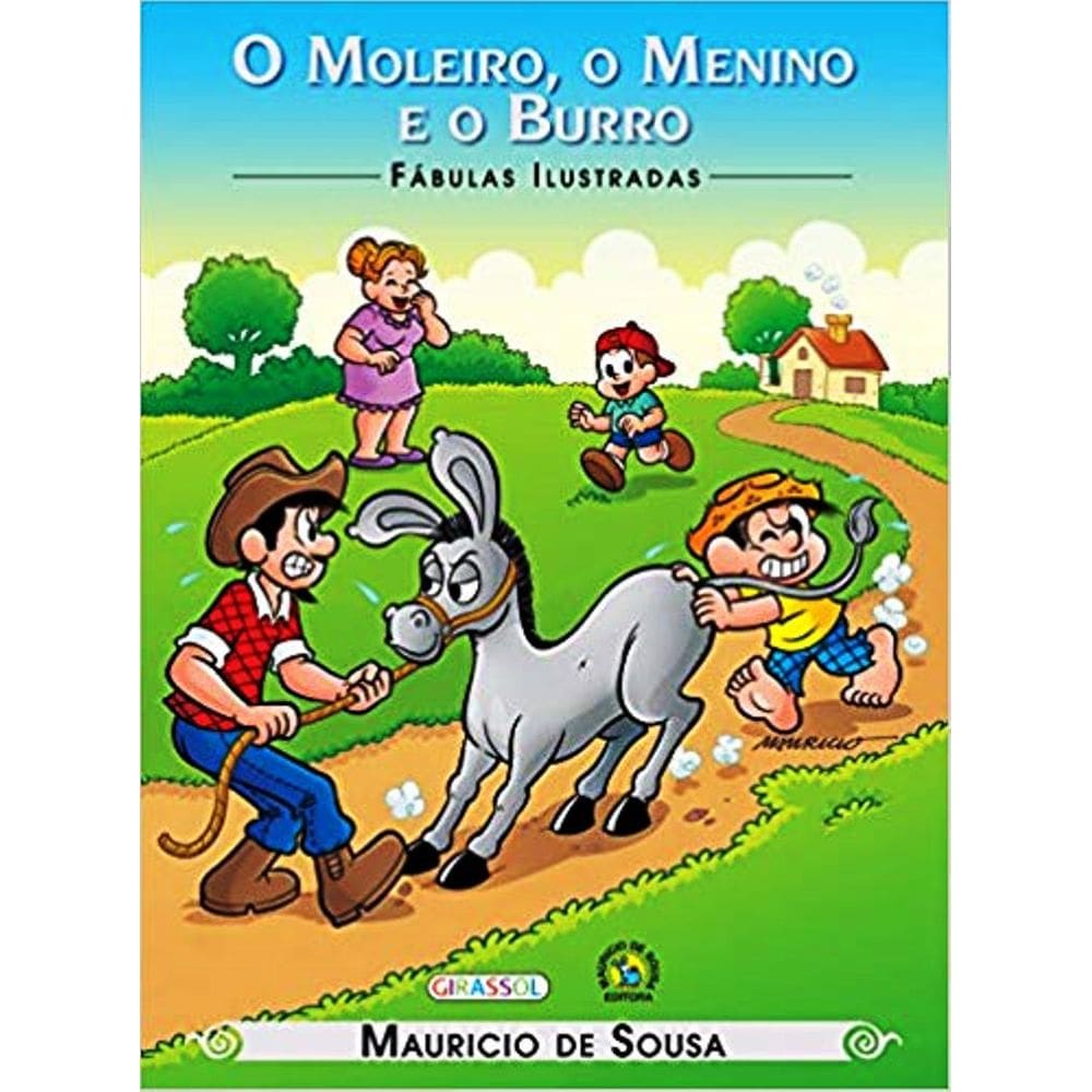 Livro O Moleiro, o Menino e o Burro - Fabulas Ilustradas