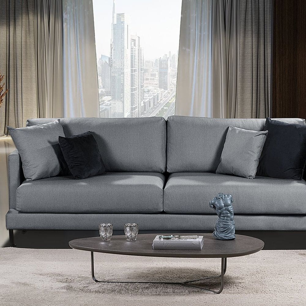 Sofá São Luiz Living 4 Lugares 220cm Linho