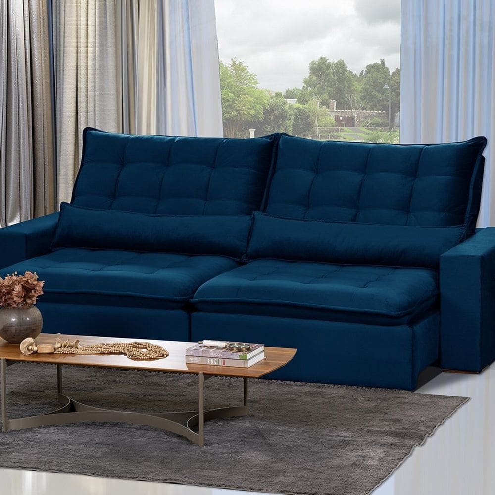 Sofá Modular Ceará 5 Lugares 250cm Retrátil e Reclinável