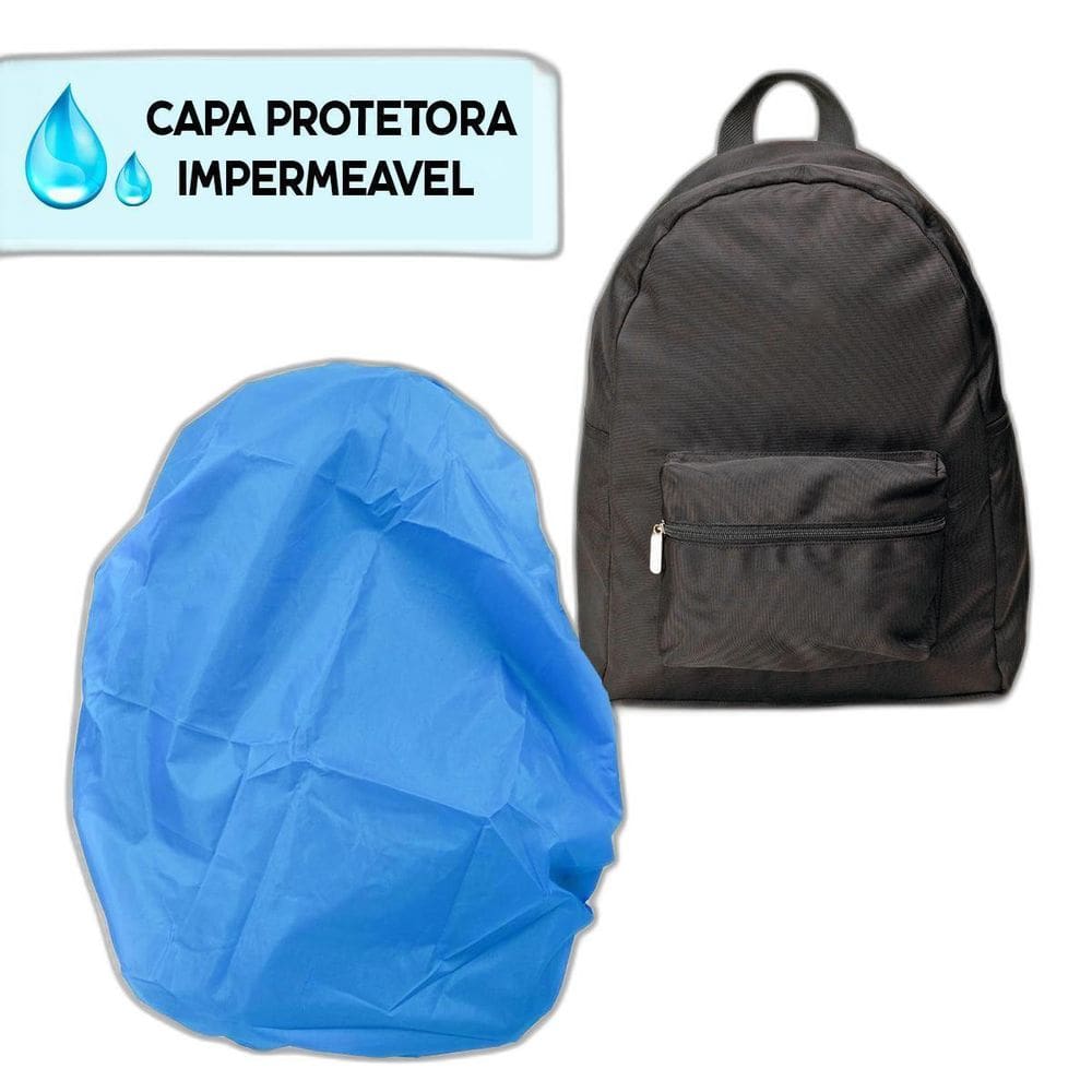 Capa de Chuva Impermeável p/ Mochila Verde - Proteção Total