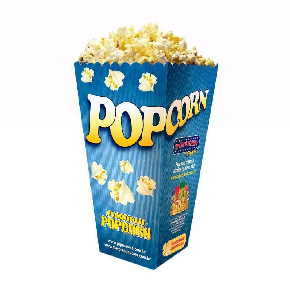 Embalagem Cinema Popcorn Grande - Pacote Com 25 Unidades