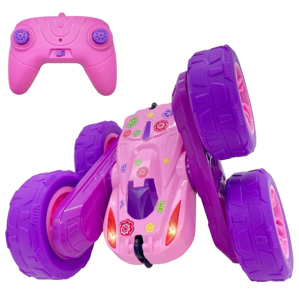 Brinquedo de controle remoto RC Stunt Car Threeking para meninas de 6 anos ou mais