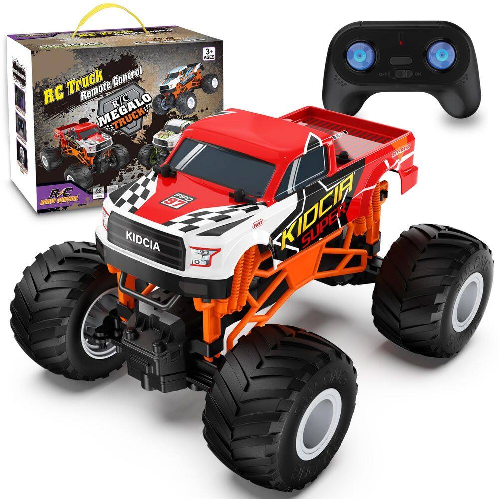 RC Monster Truck Kidcia 1:16 Escala 20 Km/h Todo Terreno 4-12Y