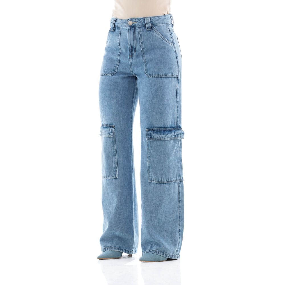 Calça Jeans Feminina Arauto Wide Leg