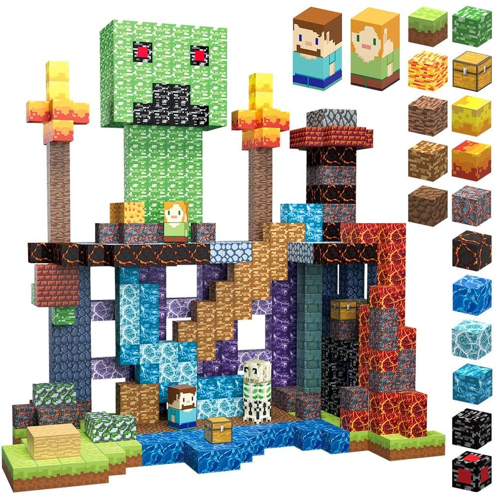 Brinquedos de construção de blocos magnéticos AIDYVOI 160 PCS para crianças a partir de 3 anos