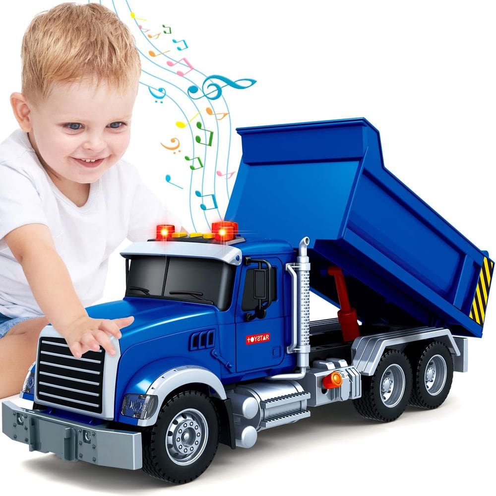 Brinquedos infantis Dump Truck Bstoyder para 3-8 anos com luzes e sons