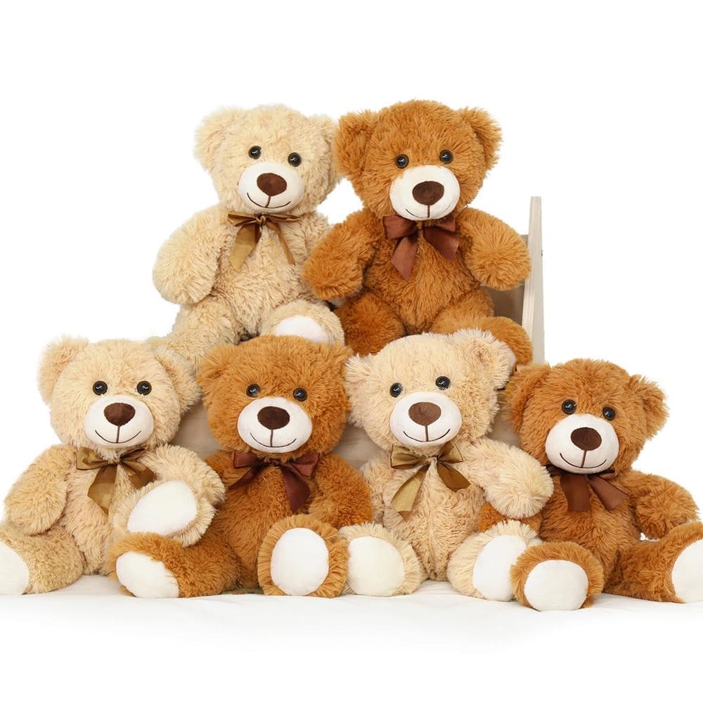 Teddy Bears MoriSmos, 14 polegadas, a granel, 6 pacotes de bichos de pelúcia