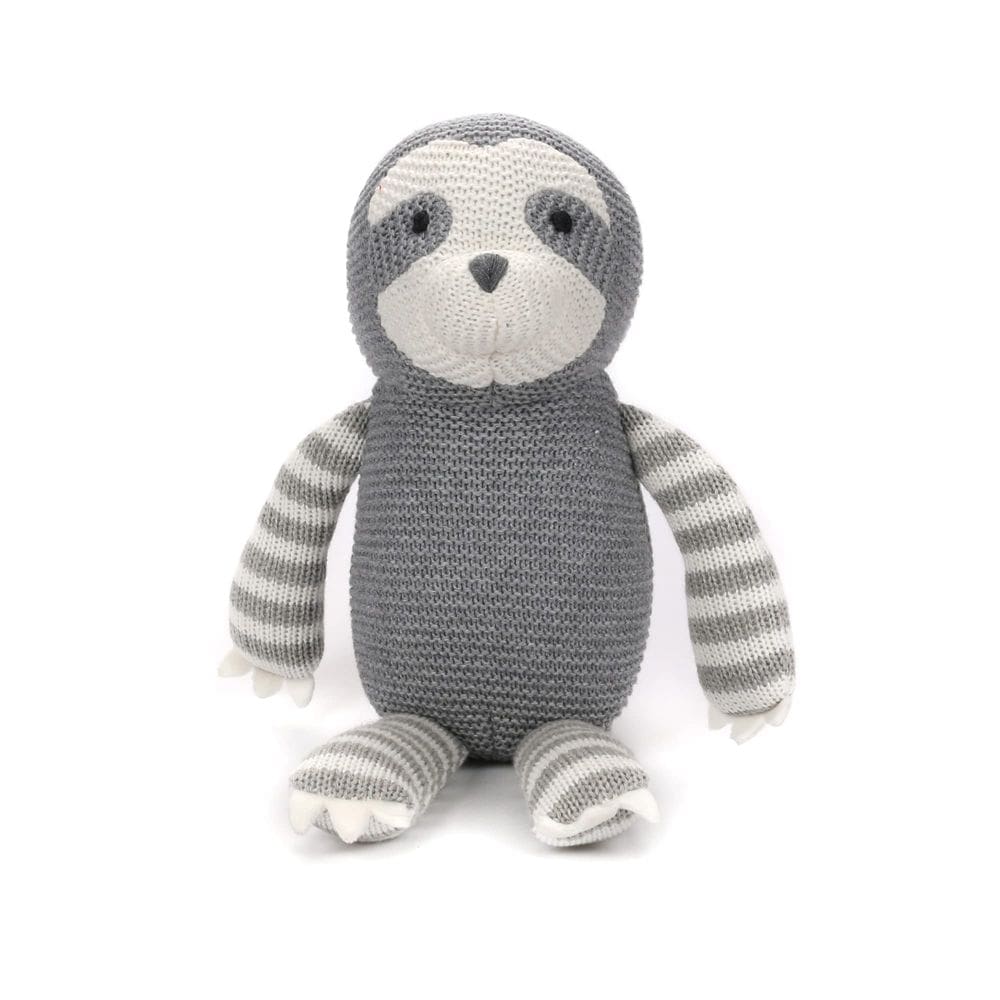 Bicho de pelúcia FLUFFYFUN Grey Sloth Algodão orgânico 125 ml