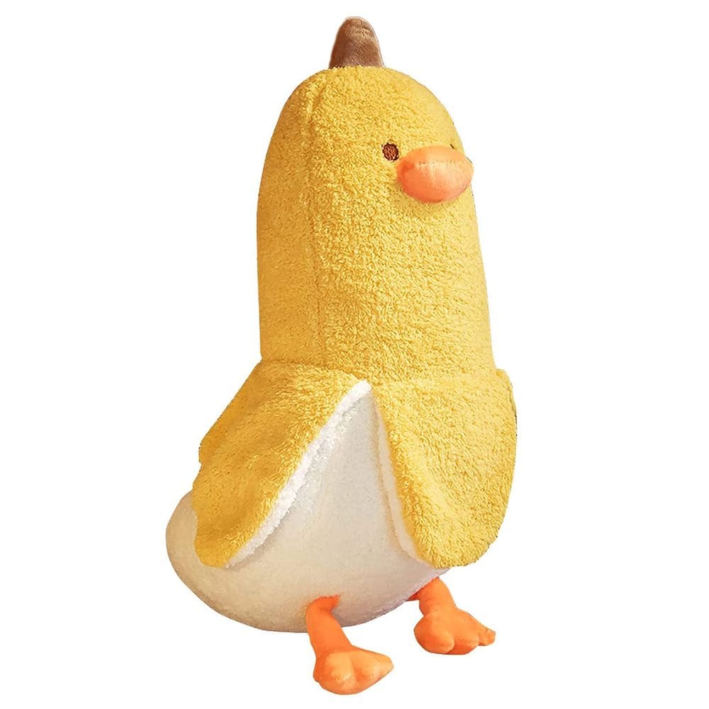 Almofada de abraço de pelúcia PEACH CAT Banana Duck 90 cm amarela