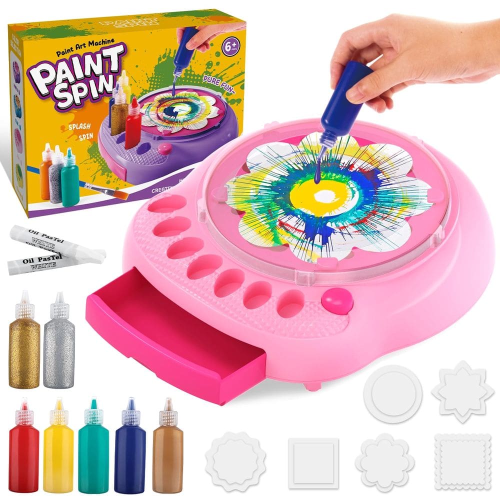 Art Craft Set TingYuli Paint Spin Art Machine para crianças de 4 a 8 anos