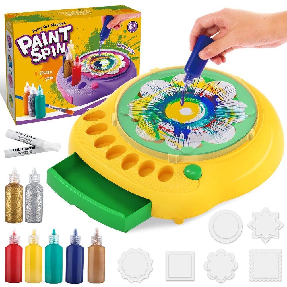 Art Craft Set TingYuli Paint Spin Art Machine para crianças de 4 a 8 anos