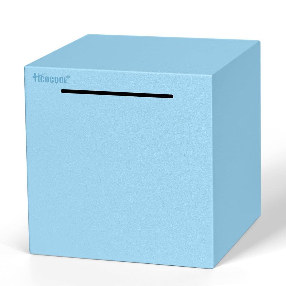 Cofrinho hicocool Hicocool Aço Inoxidável Azul 15cm