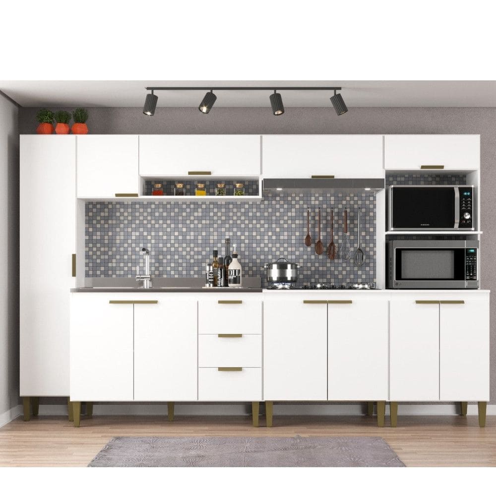 Cozinha Modulada 6 Peças sem Pia Carol J Carvalho
