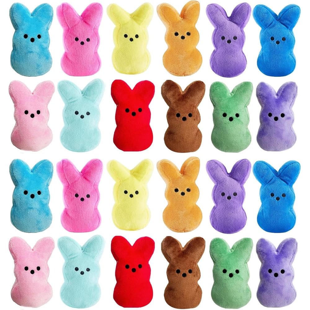 Brinquedos de pelúcia Stuffed Bunny Perukoyo Easter Basket Stuffers x24
