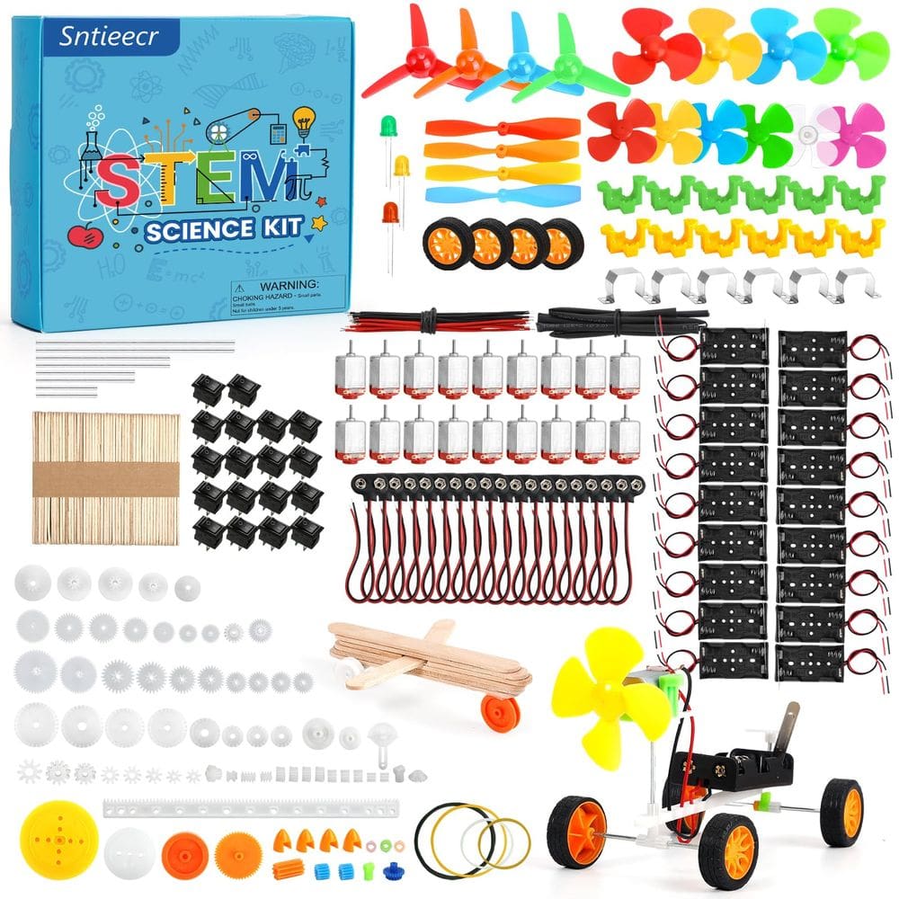 Kit de motor DC Sntieecr 276PCS para projetos científicos DIY para crianças