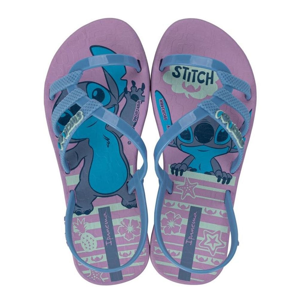 Sandalia Infantil Menina Estampada Stitch Kids Ipanema