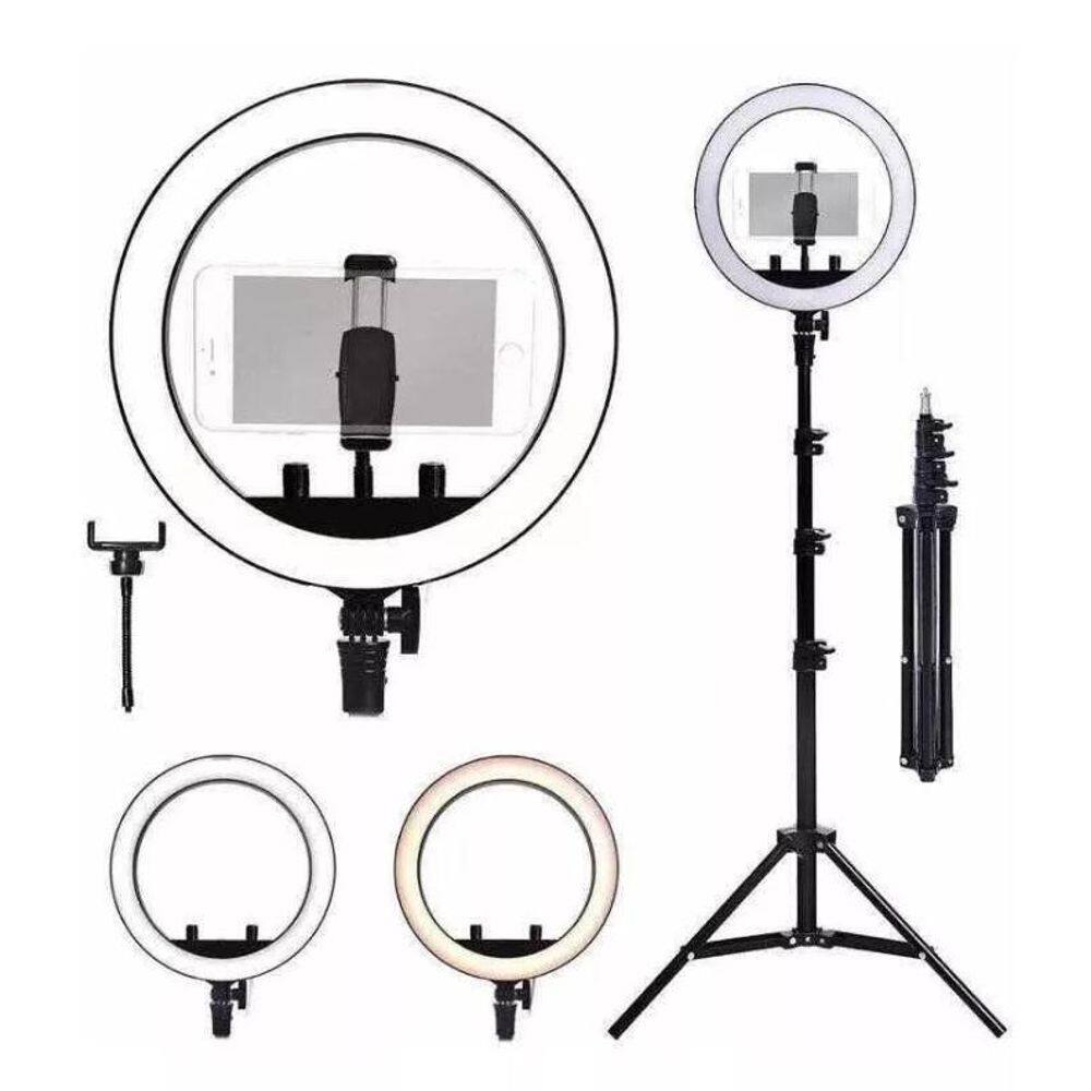 Ring Light De Fotografia 3 Iluminações Led 26Cm + Tripe